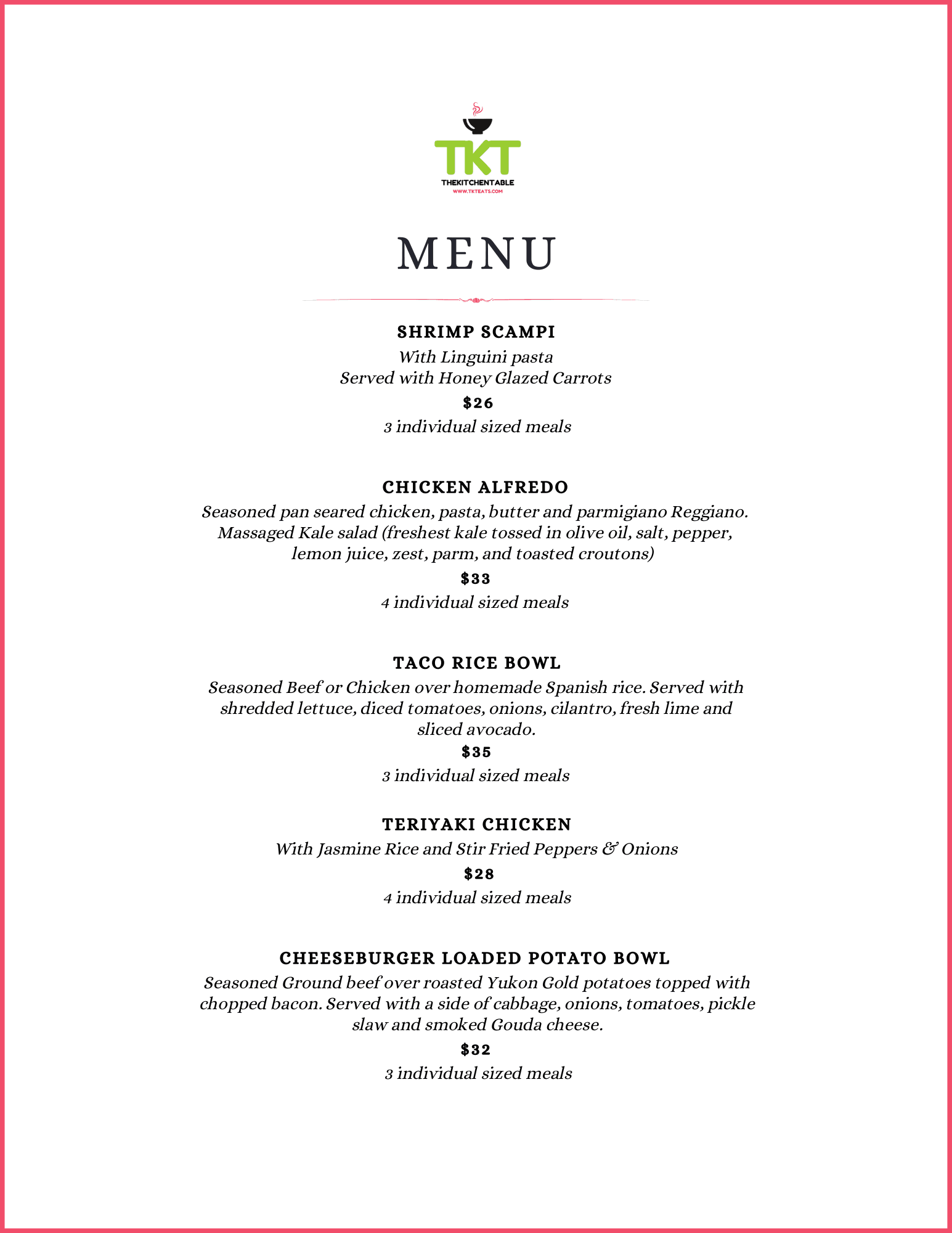 Menu 2