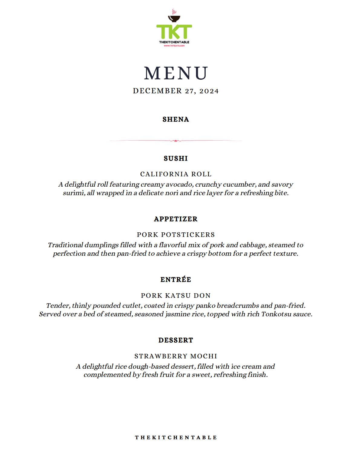 Menu 3