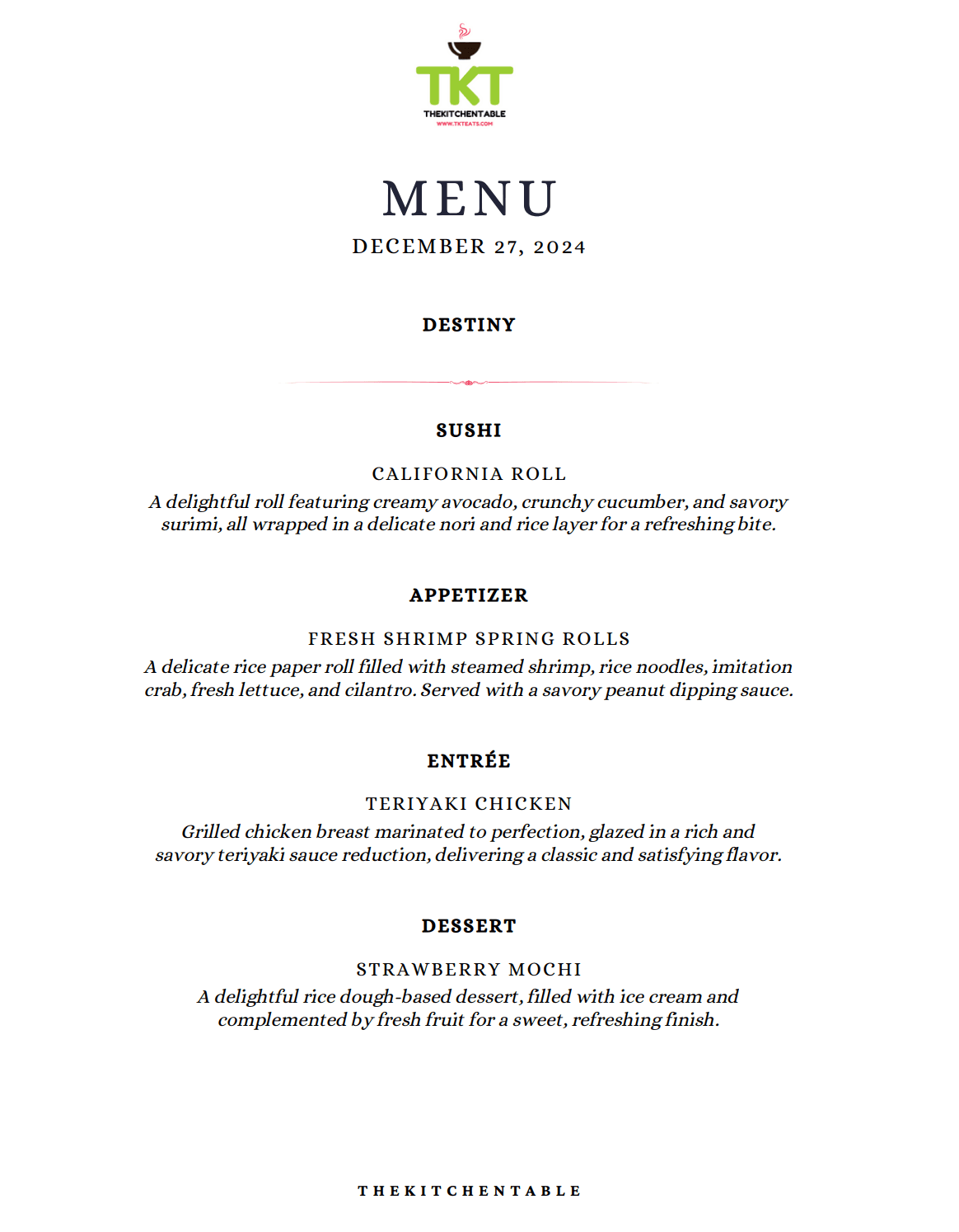 Menu 4