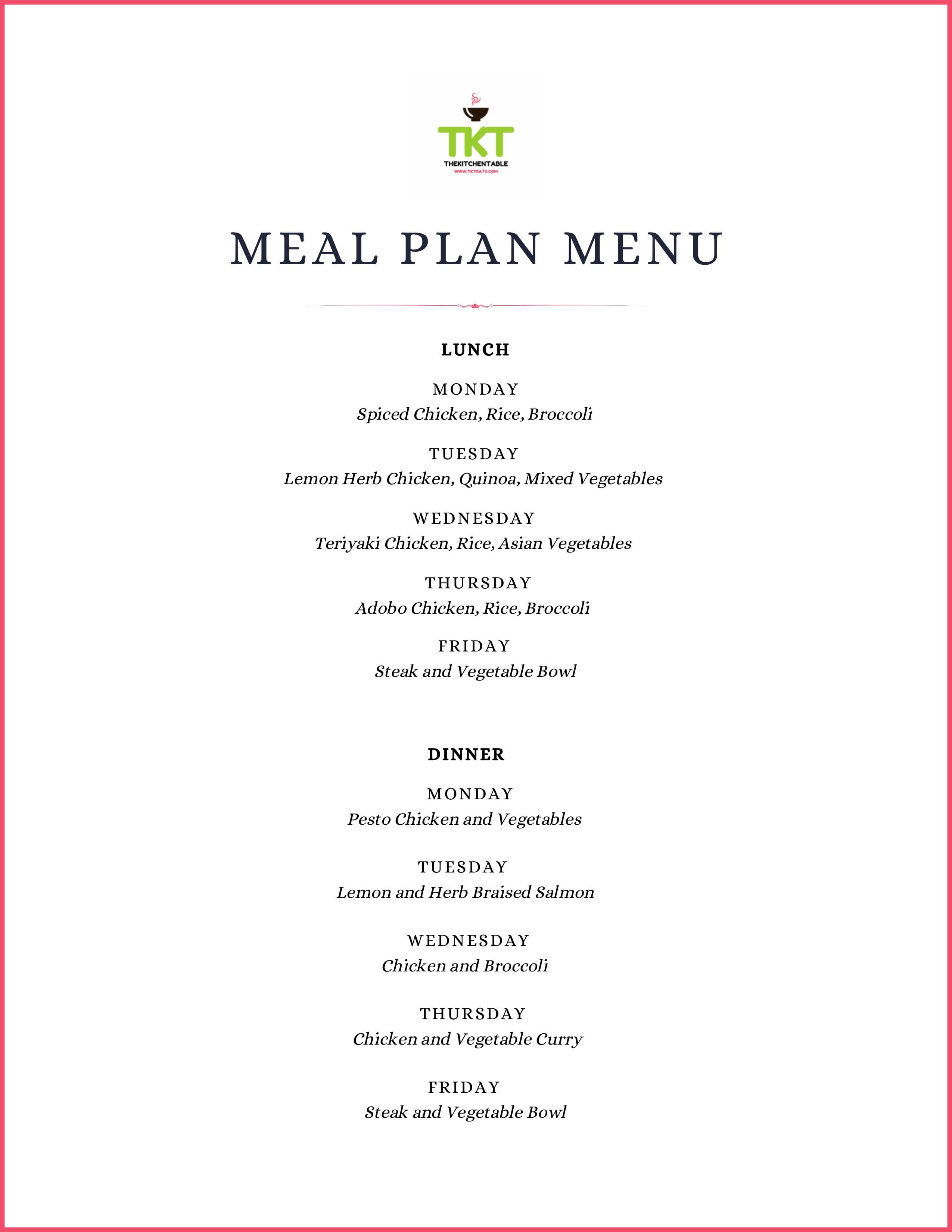 Menu 3