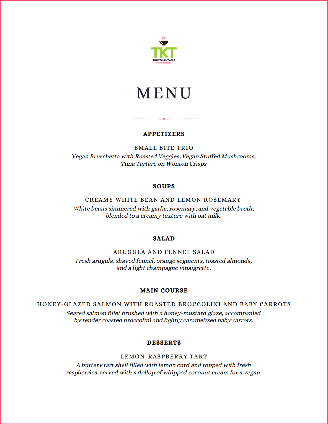 Menu 3
