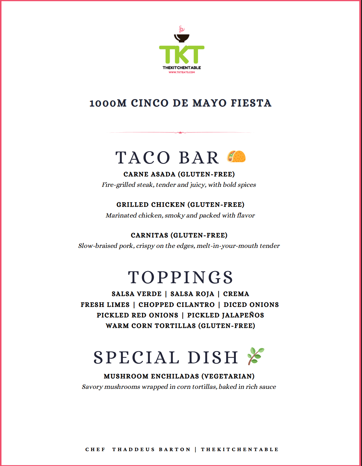 Menu 7