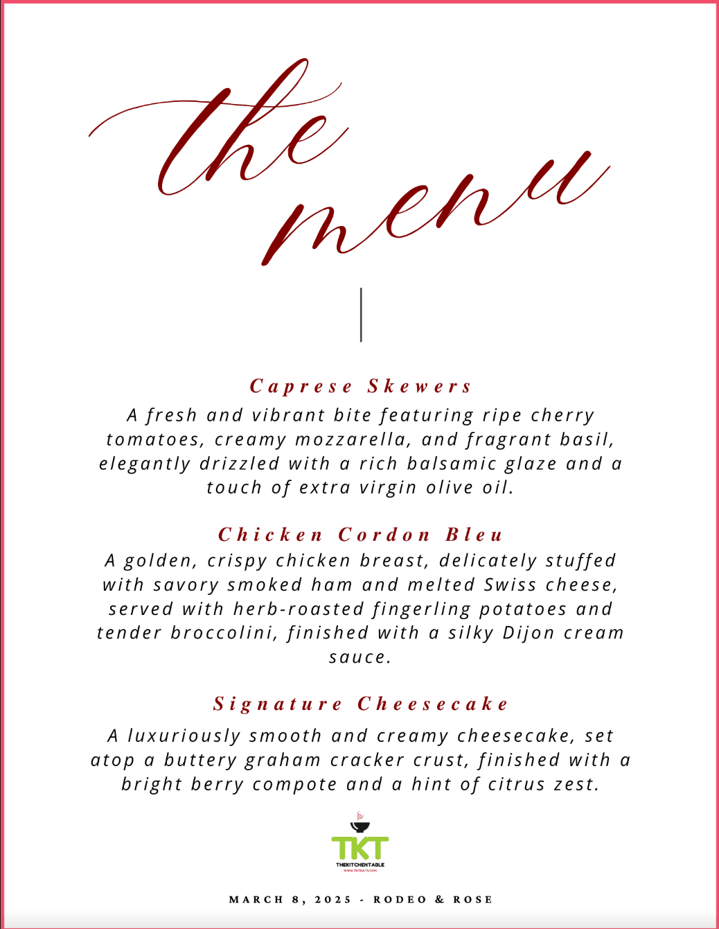 Menu 10