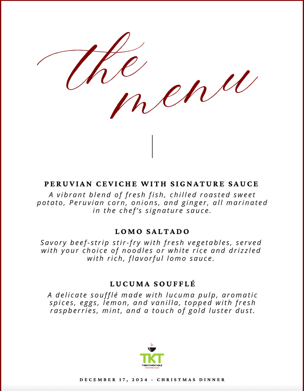 Menu 6