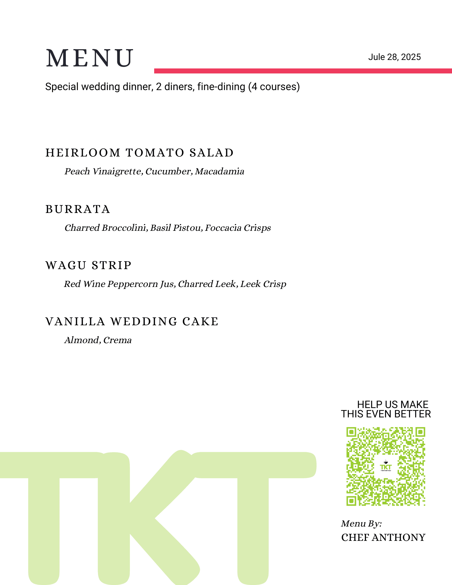 Menu 1