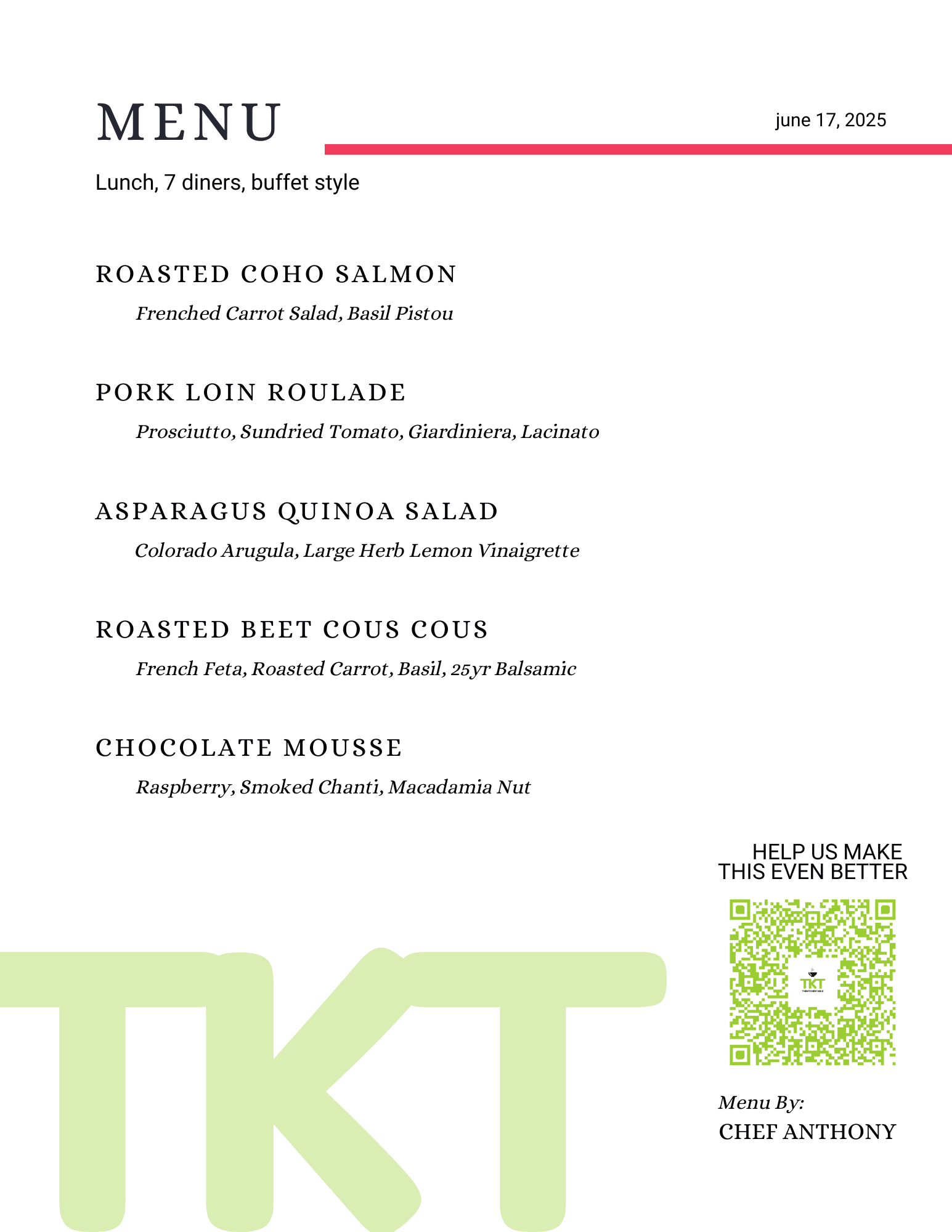 Menu 2
