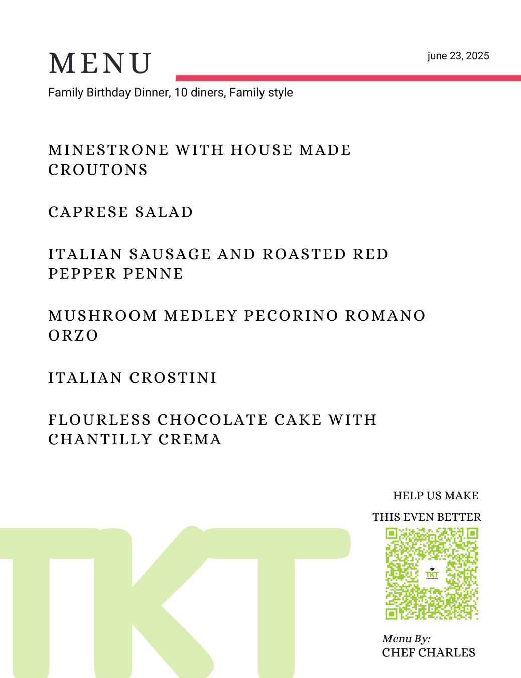 Menu 2